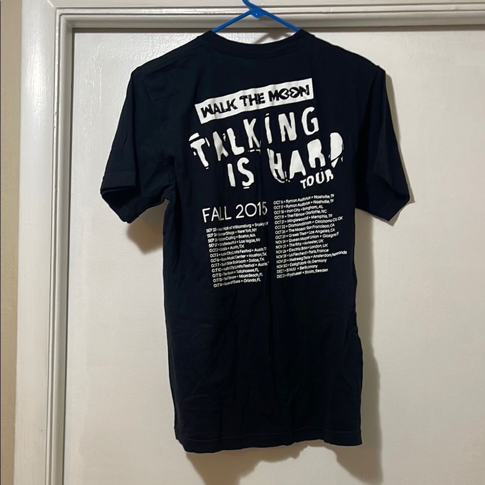 Walk the moon talking is hard fall 2015 shirt size medium